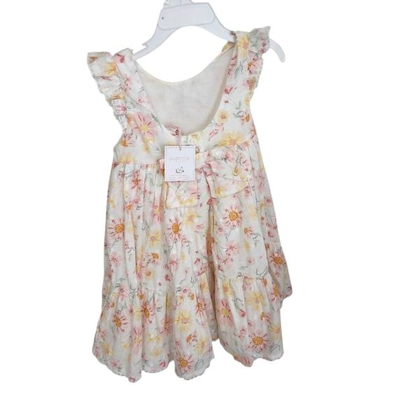 SHABBY Chic floral organic cotton‎ tiered sundress toddler size 4T new!!! - Picture 5 of 9